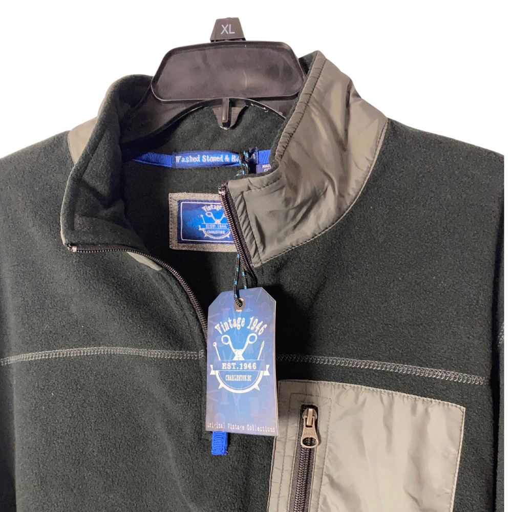 Nordstrom Vintage 1946 Mens 1/4 Zip Grey Pullover Jackets NWT XL - Picture 2 of 3